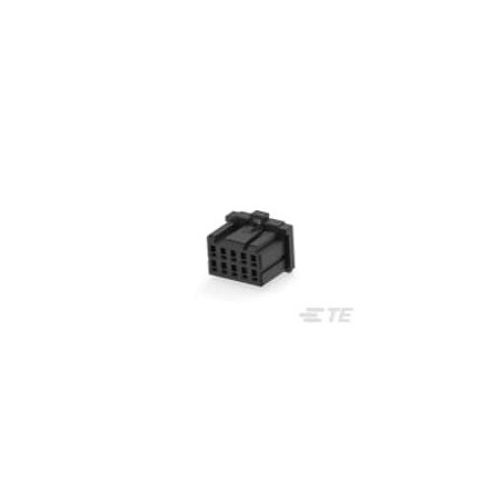 Te Connectivity Board Connector, 10 Contact(S), 2 Row(S), Female, 0.098 Inch Pitch, Crimp Terminal, Locking, Black 1-1827864-5